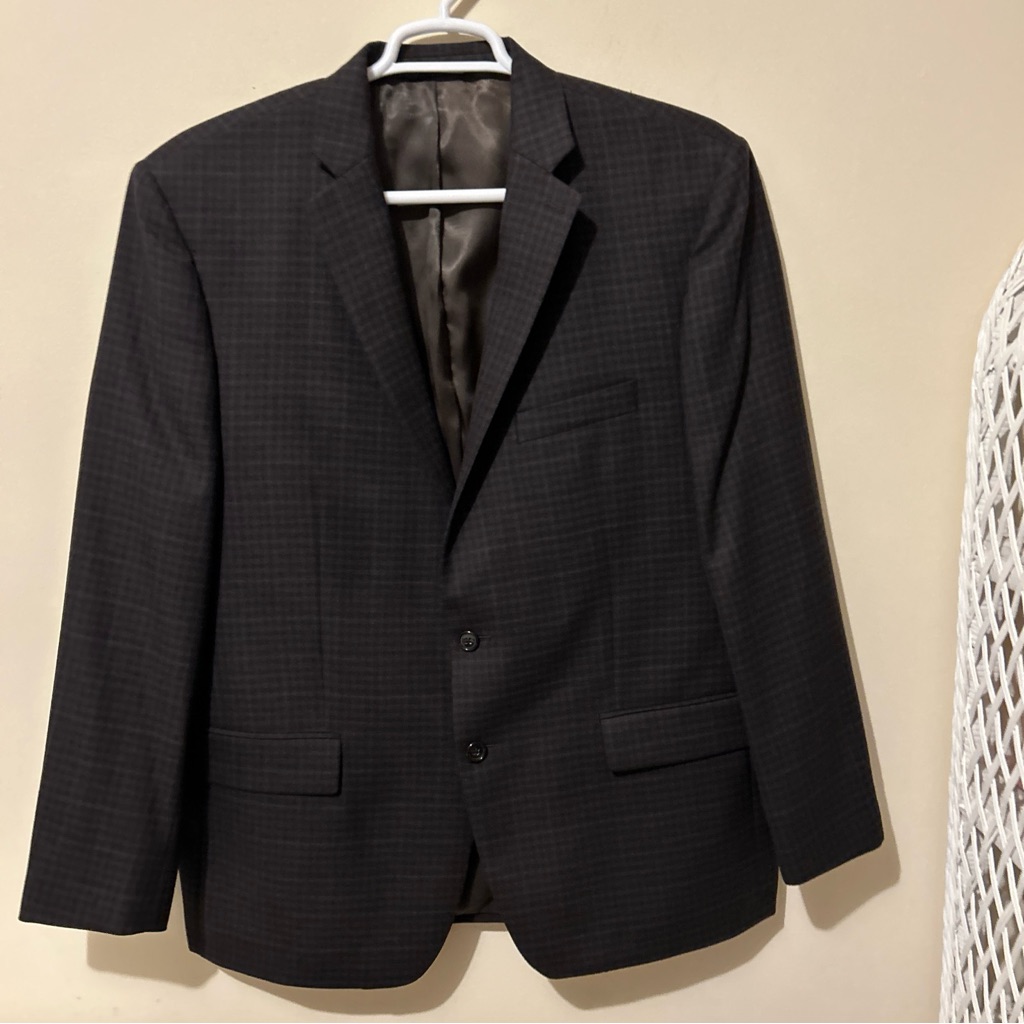 Ralph Lauren Sport Coat Jacket Men’s 46r Glen Plaid Wool Business Dillards Money